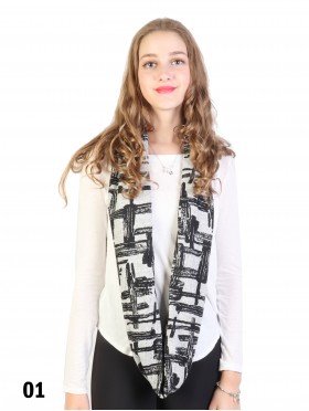 Two Tone Fashion Loop Scarf